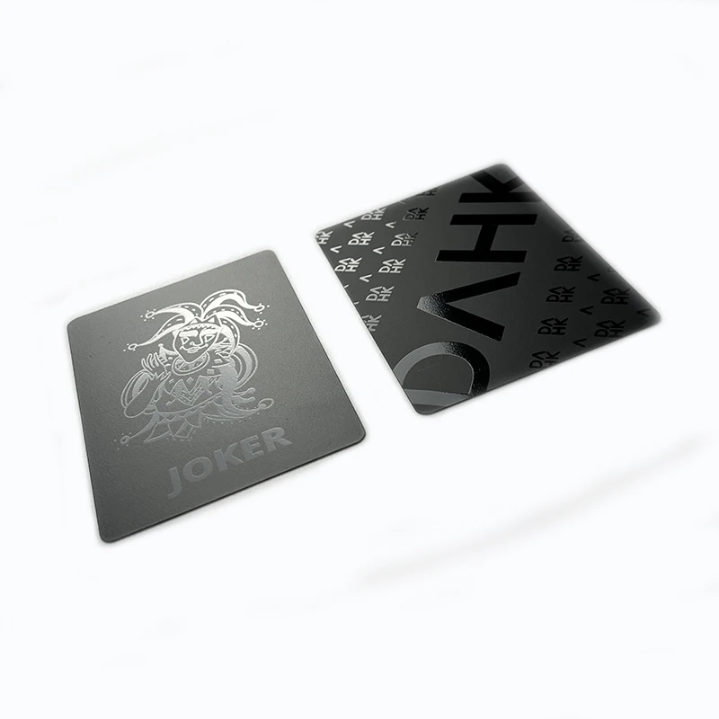 Ready To Ship High Quality Creative Durable Waterproof Smooth PVC Plastic Black Poker Playing Cards For Adult