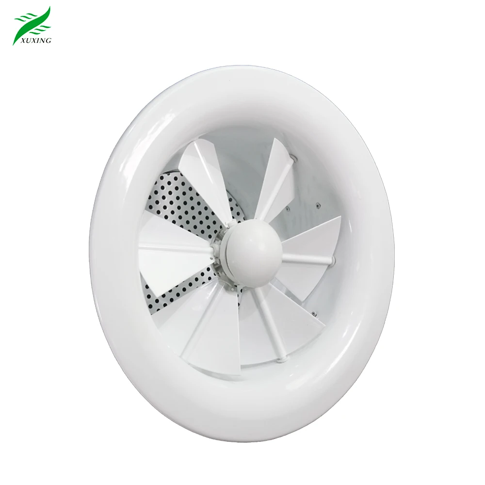 Hvac Ventilation Ceiling Adjustable Blade Air Volume Diffuser Aluminium Round Swirl Air Diffusers
