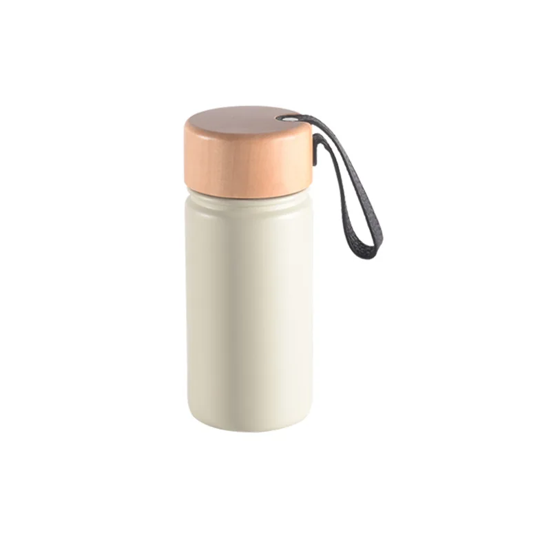 Purecook Factory Wholesale Hot Sale higher quality 304 Stainless Steel Thermos wooden lid Water Bottle