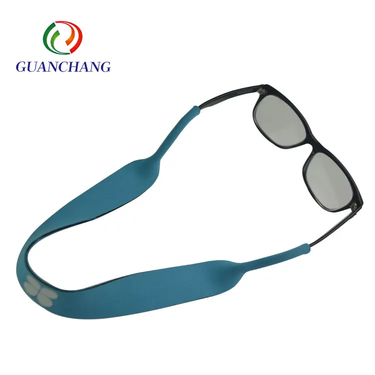 OEM Sports Safe Retainer Adjustable Custom Printed Neoprene Floating Eyeglass Glasses Sunglasses Strap