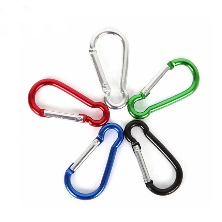6cm Colorful calabash gourd shape aluminum carabiner clip keychain