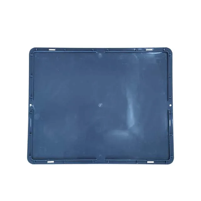 Foldable Pallet Logistic Storage Turnover Moving Crate with Lid Plastic Coaming Box with lid