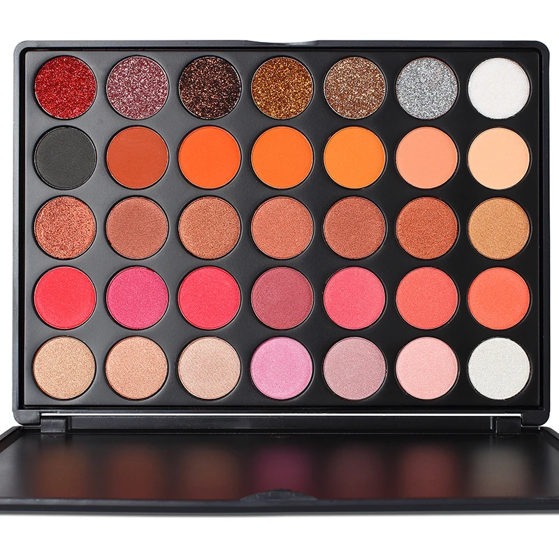 Maquillaje High Pigment Eye Shadow makeup private label custom 35 Color Custom Logo Eye shadow Palette