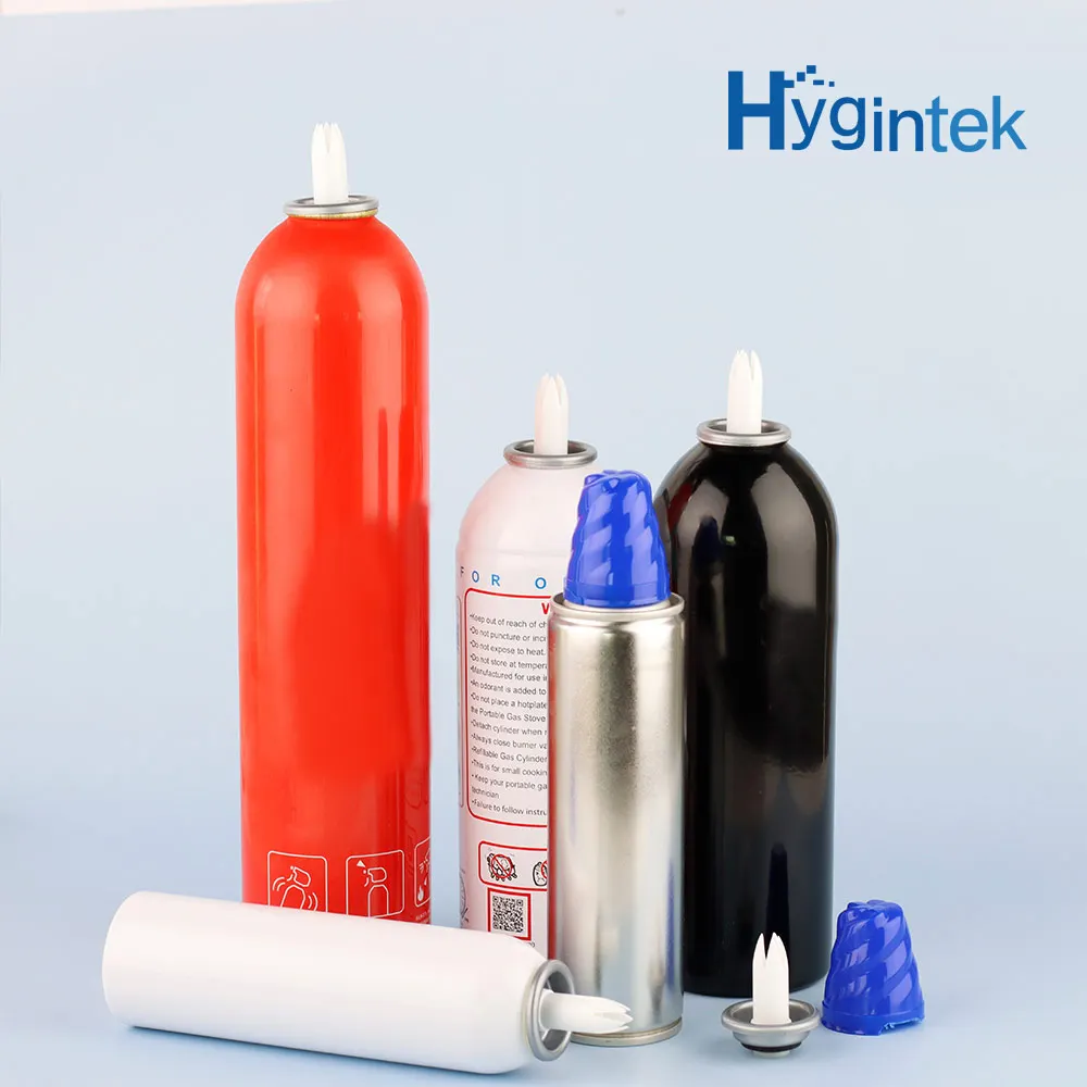 Hot sale Custom Empty Aluminum Aerosol Spray Can with Valve Cream Valve Accessories