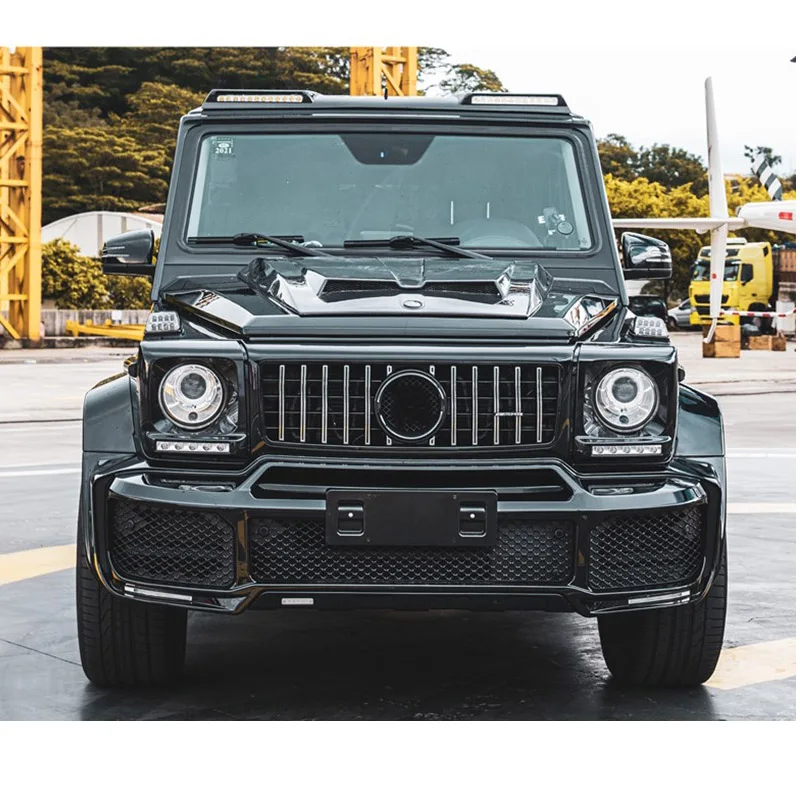 G Class W463 G500 G550 G350 Upgrade to 2020 W464 B Style Auto Body Kit Parts Facelift
