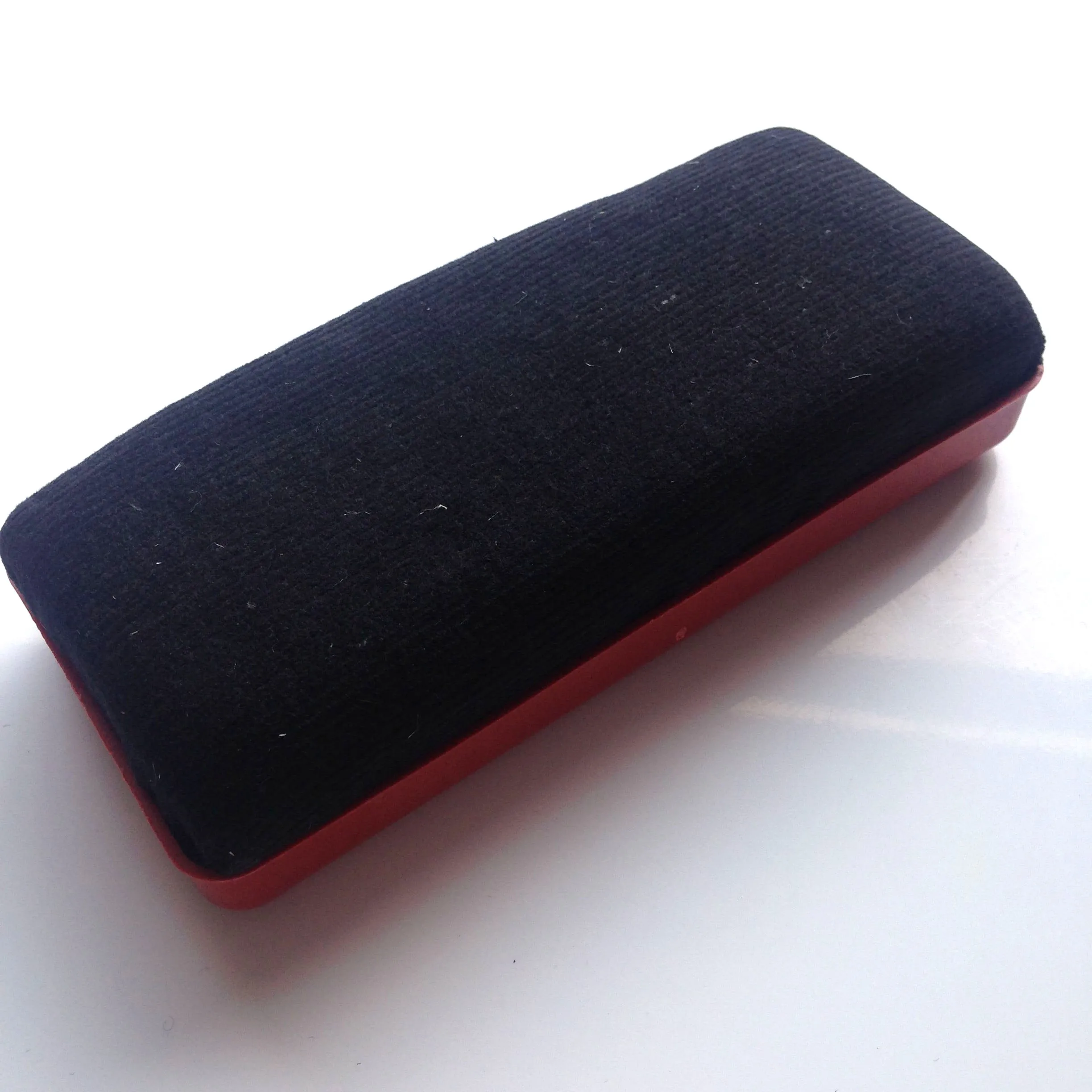 high quality plastic material retangular shape magnetic marker board eraser with magnetic stripes