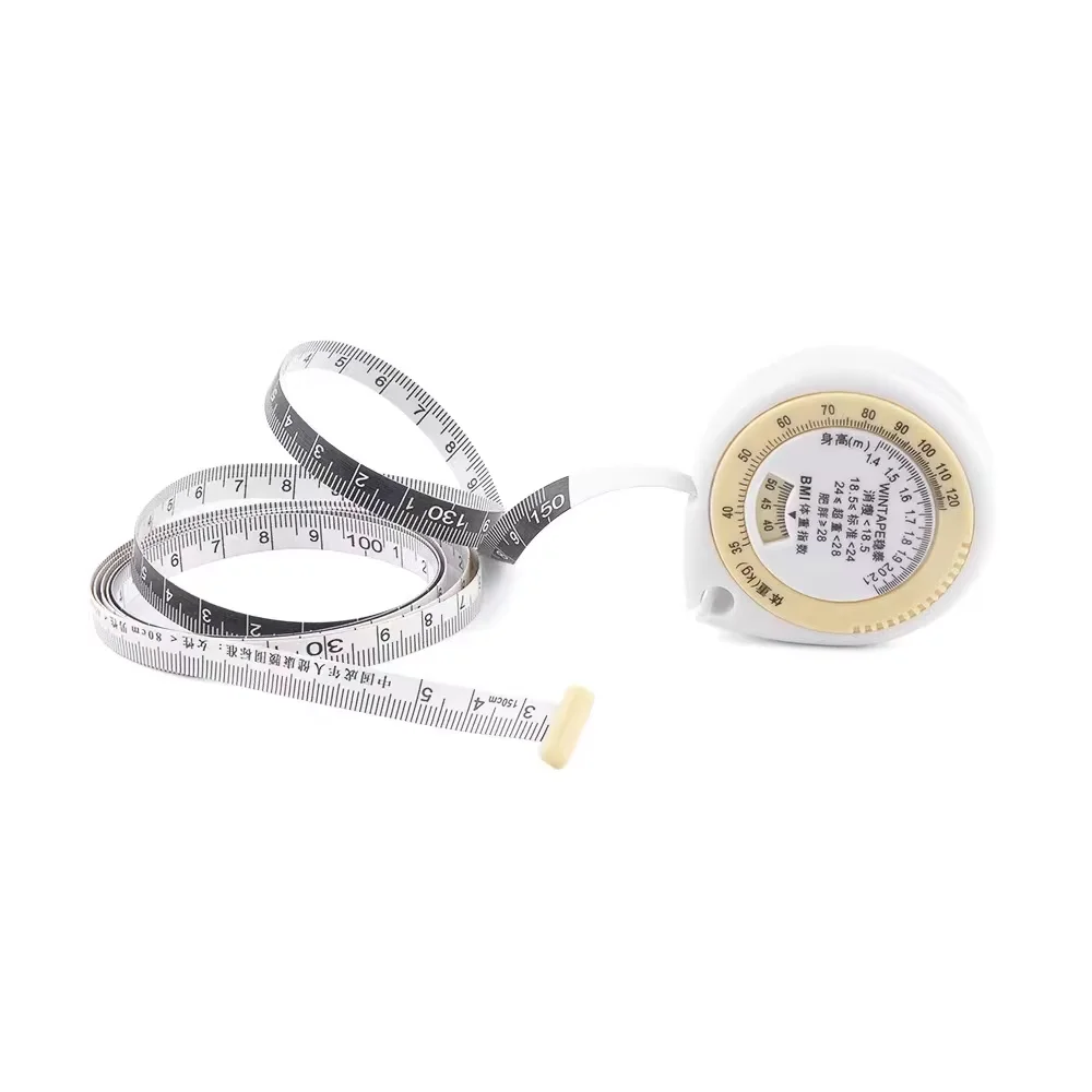 Portable 150cm Plastic Premium BMI Calculator Measuring Tape Custom Logo Printed Grade DIY Hand Tools OEM & ODM Supported