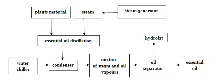 Water Steam Distillation Machine for Essential Oil