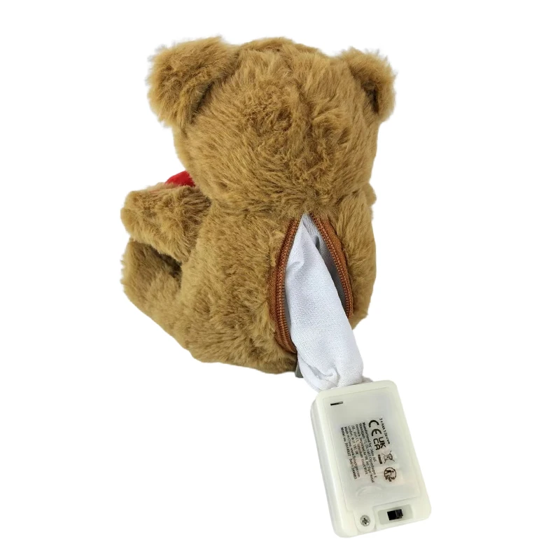 Custom Recordable Stuffed Animal Bear Plush Toy Speaking Record Teddy Bear Doll For Kids Gift