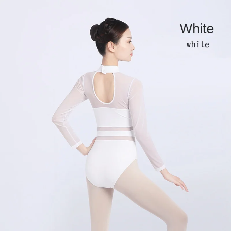 Adult ballet dance costume one-piece practice clothes long-sleeved classical dance female teacher aerial yoga body suit