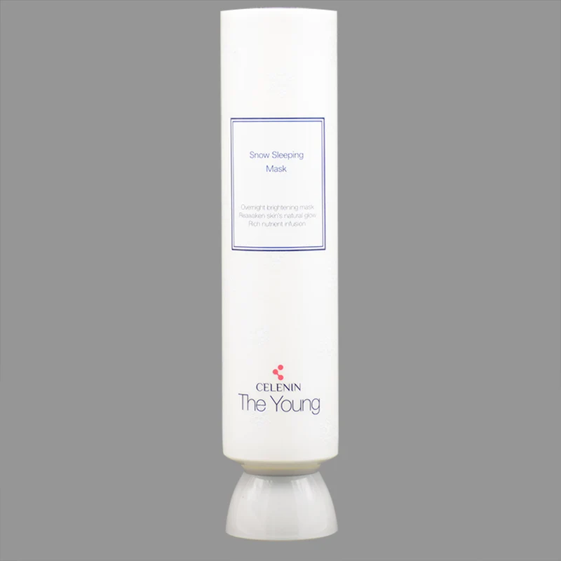 Style 130ml Snow Sleeping Mask Tube Packaging Screw Cap Cosmetic Plastic Korea for Personal Skin Care with Bowl Shape Two Piece