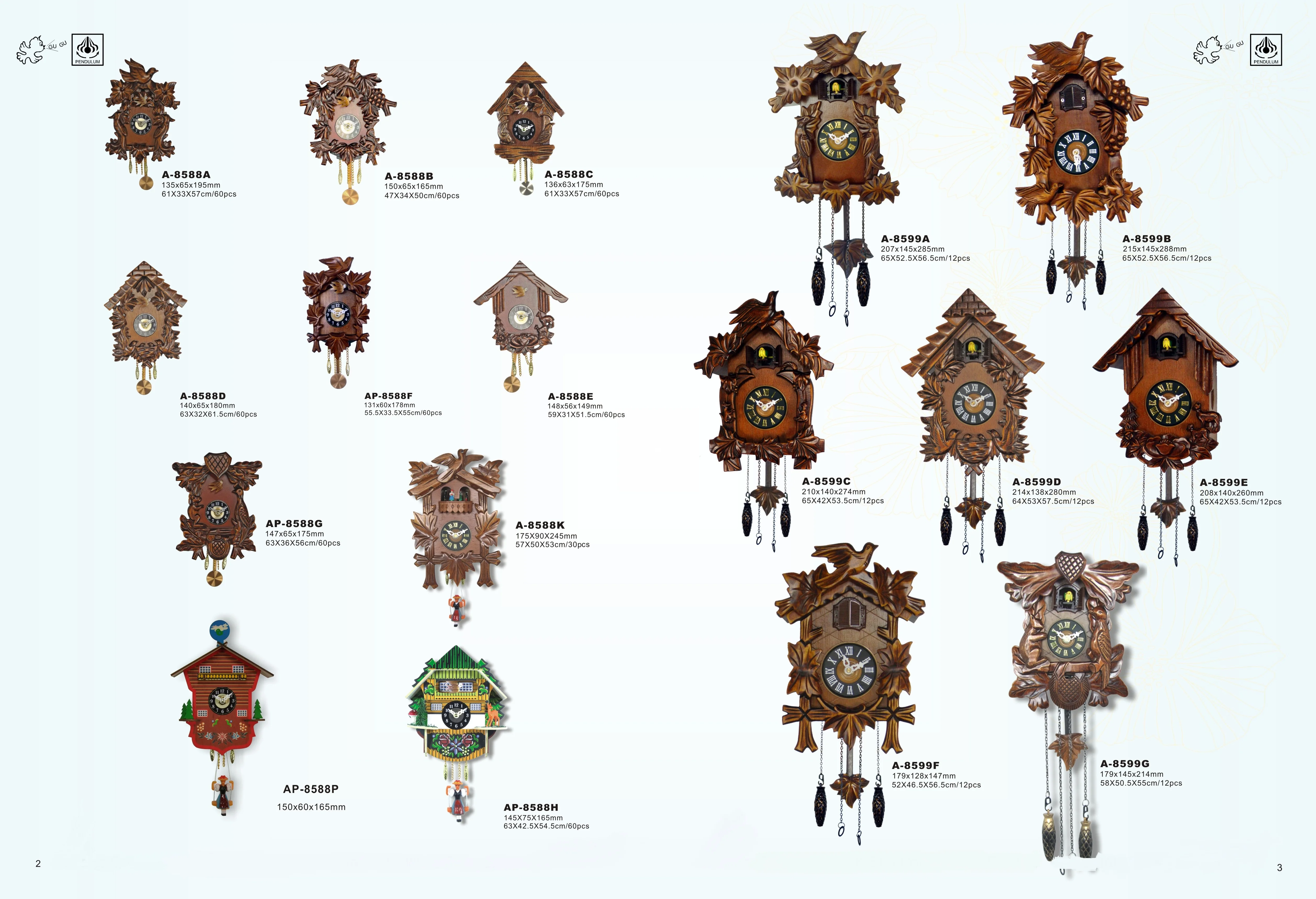 quartz cuckoo clock movement mechanism with bird come out YOUNGTOWN movement