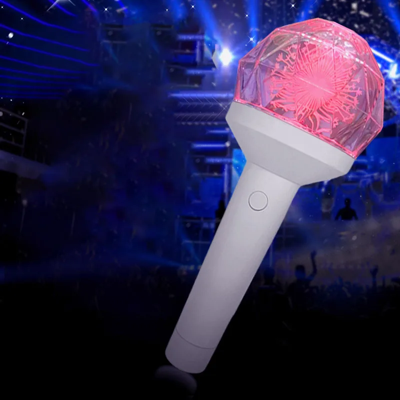 Japan Koran Kpop custom LOGO 15 colors LED light stick cheering hand light for fans meeting events concert