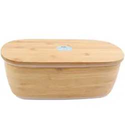 UnionSource Food Container Bamboo Lunch Box/Biodegradable Bamboo Fiber Lid Lunch Box