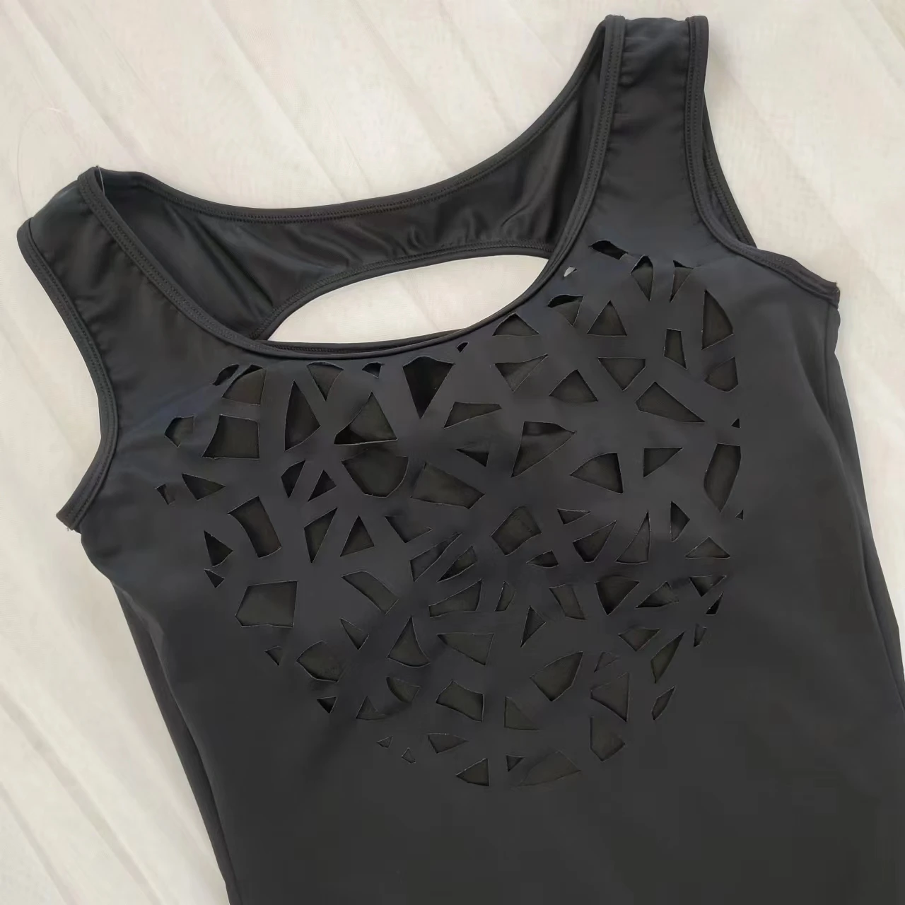 Custom Rhythmic Gymnastics Clothes Competition Leotards Sleeveless Leotards Women Adult