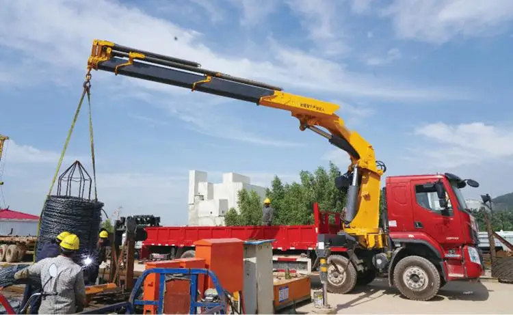 KSQZ300 Lorry-mounted Crane 12 Ton Pick Up Knuckle Mounted Crane Price for Sale