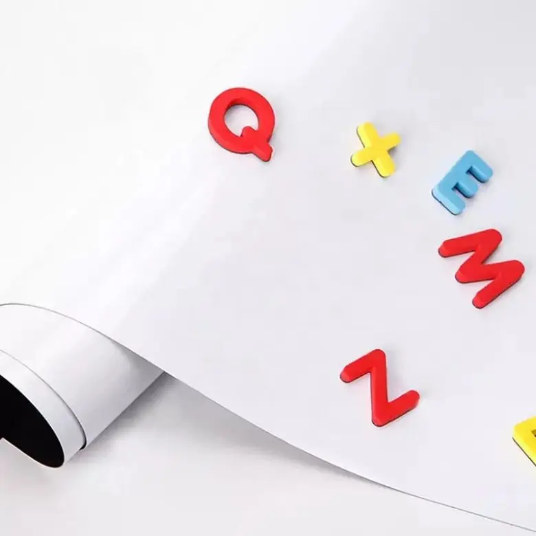 Customized Magnetic Whiteboard Film Self Adhesive Dry Erase White Board stickers Roll