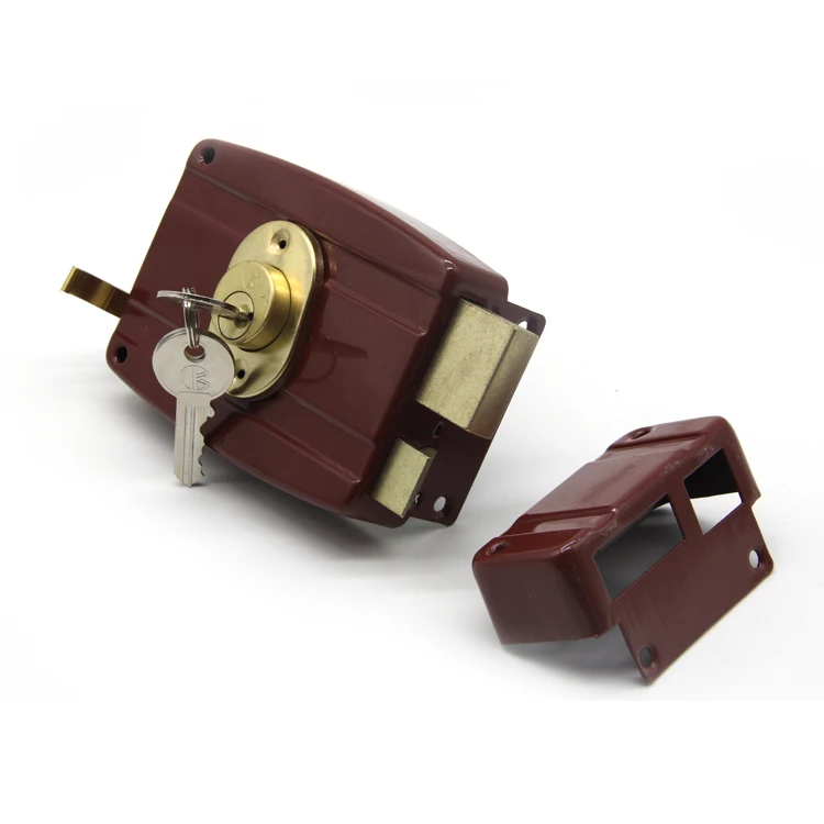 Household Door Locks Waterproof Anti-rust Safe Rim Lock for Doors