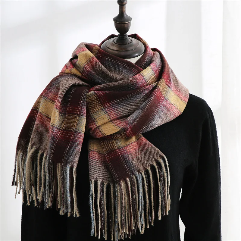Female  sweet warm scarf  Wholesale Ready To Ship   medium long scarf  autumn and winter