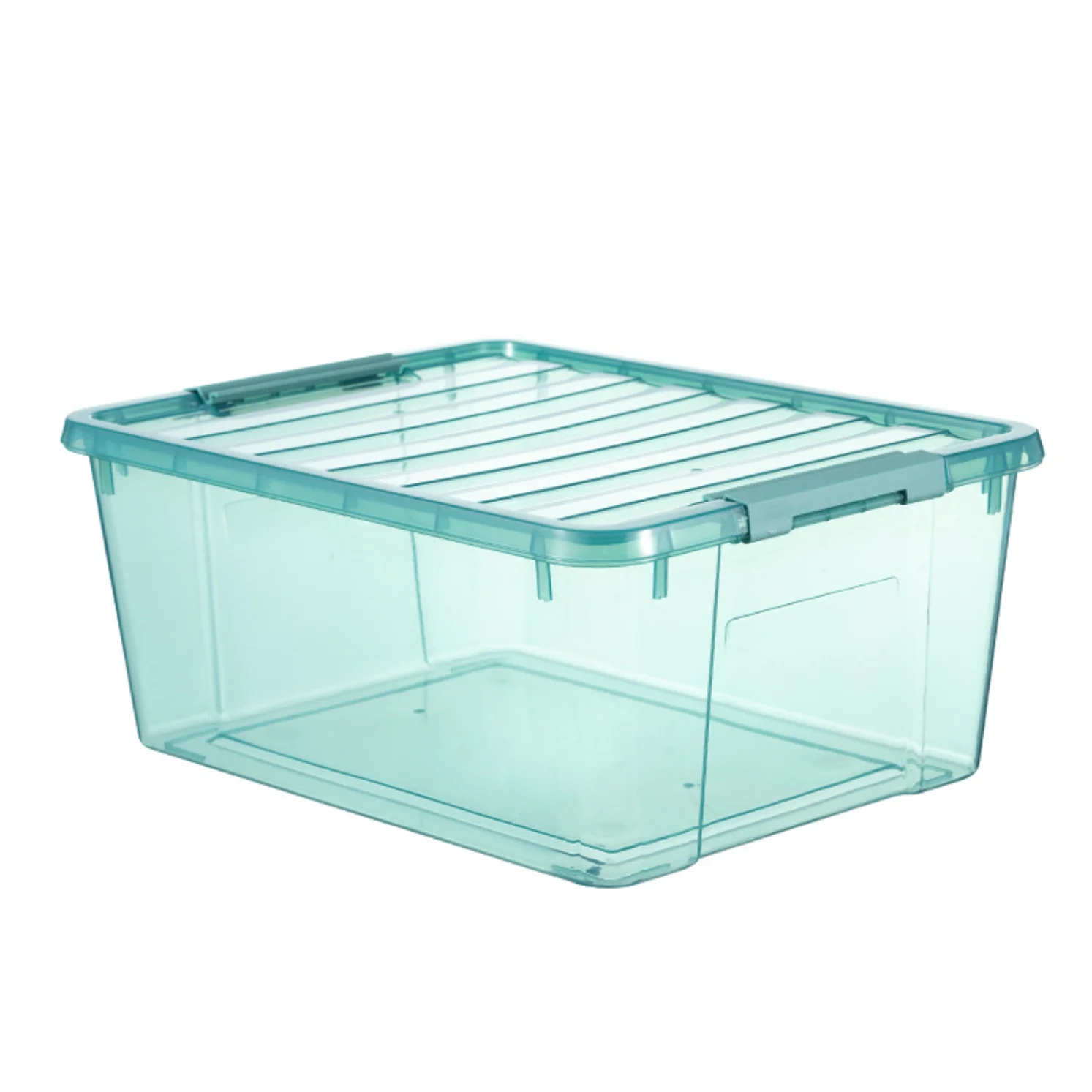 High Quality Desktop Transparent Plastic Storage Box With Lid Block Parts Book Snacks Small Objects Classification Storage