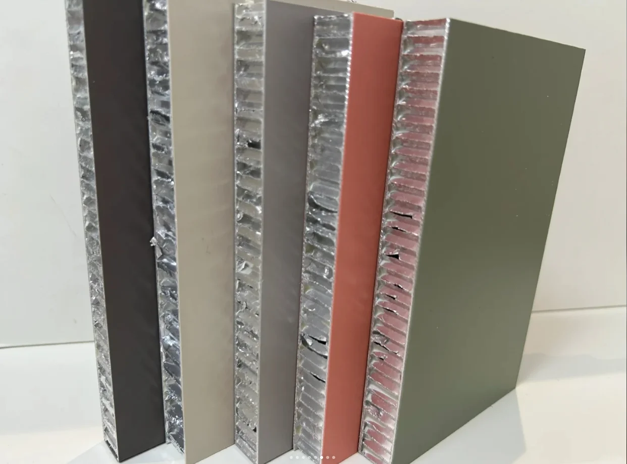 Colorful 6mm 10mm 18mm 20mm 25mm Shanghai Aludream Aluminum Honeycomb Panel Sheet For Sale SPC/HPL Coated