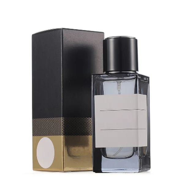 PUTIAN Wholesale Square 30 Ml 50ml 100 Ml Classic Empty Black Smoky Spray Glass Vintage Perfume Bottle With Wood Plastic Lid