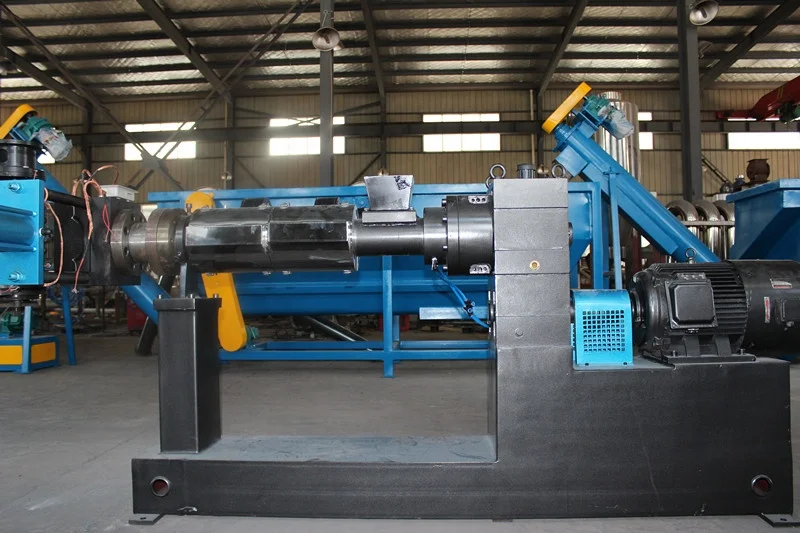 waste pp pe hdpe ldpe film woven bags soft flakes material pe recycling machine double stage granulator machine pellet line