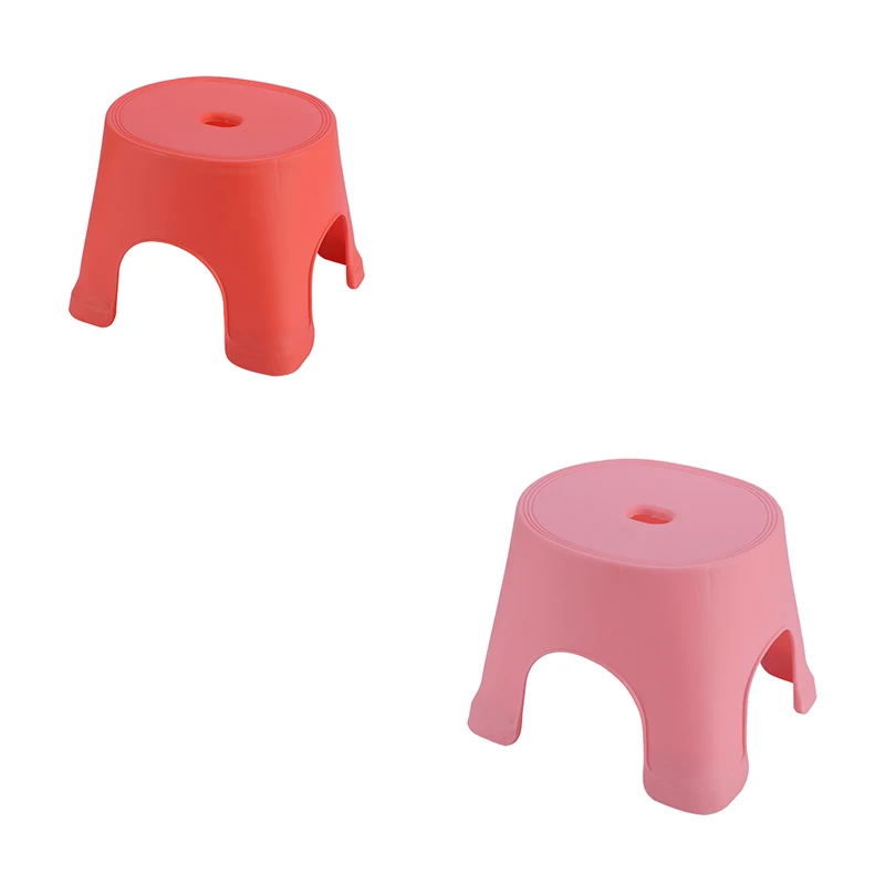 Stylish Simplicity Safe And Non-Slip Small Sizes Stackable Home Furniture Plastic Stools