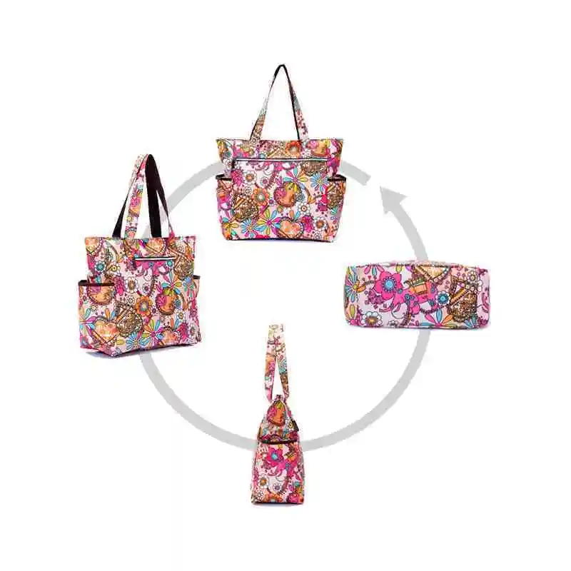 Digital printing waterproof leisure mummy diaper bag nylon shoulder handbag baby bag for mother