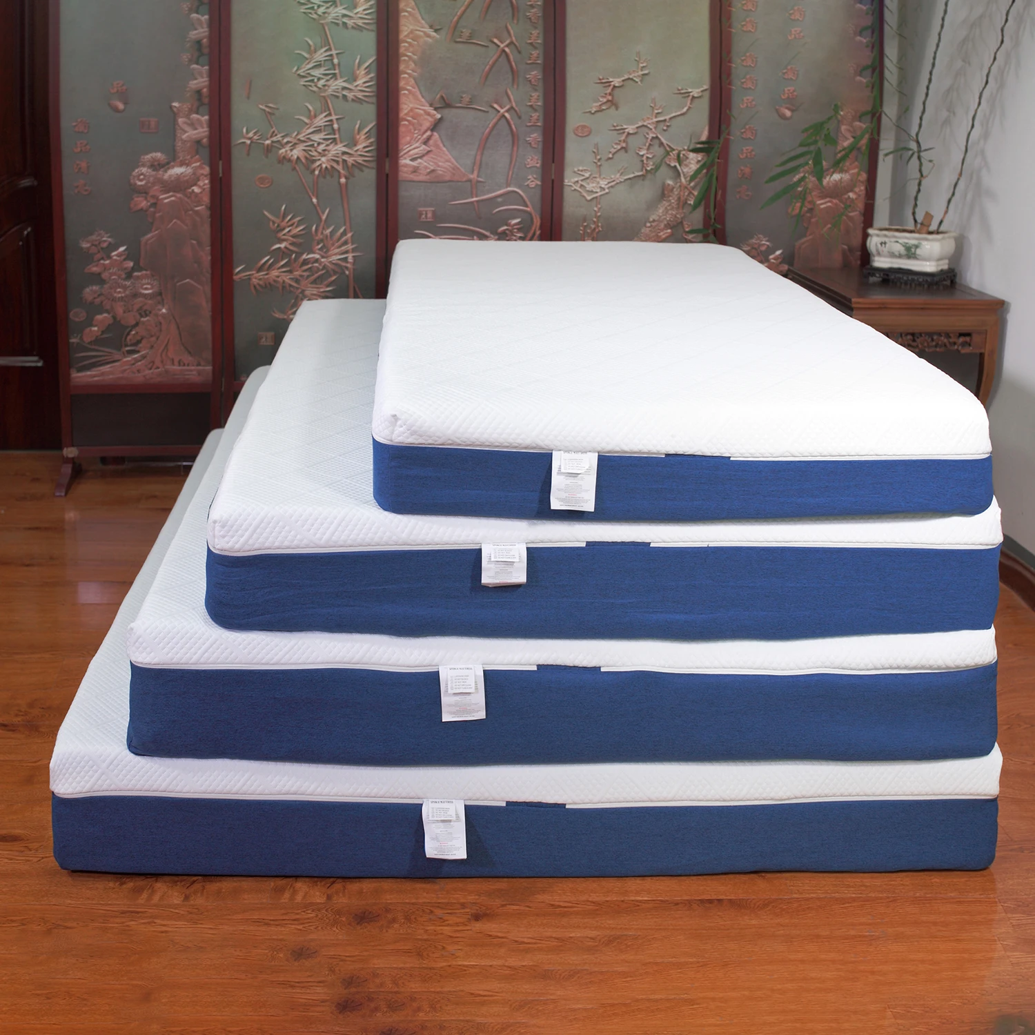 5 Stars Hotel Removable Cover Single Double Queen king Size Bed Mattress Vacuum Compressed Roll up Gel Memory Foam Mattress
