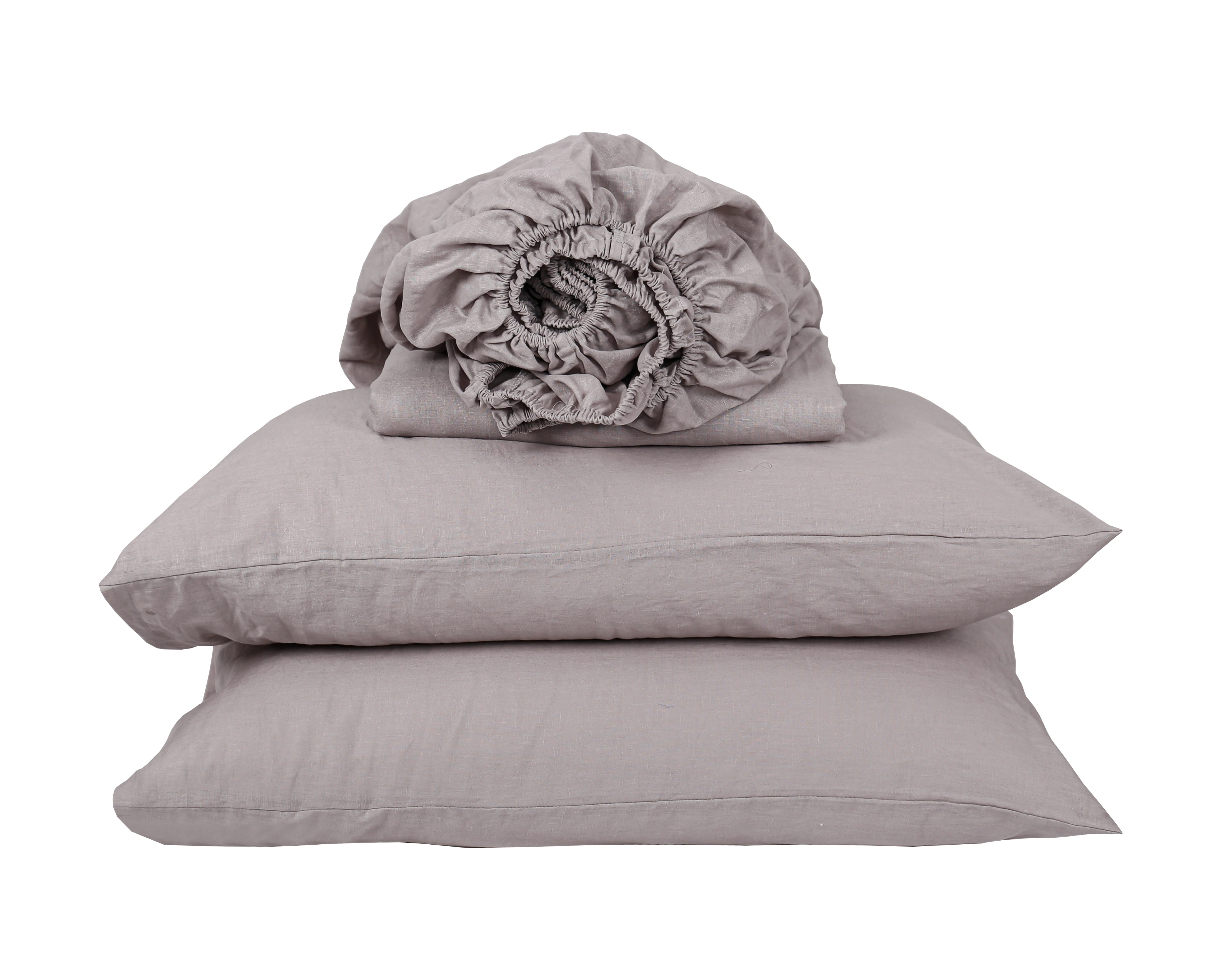 Wholesale 100% pure stone washed flax french linen bedding set natural duvet cover set oekotex bedsheet set