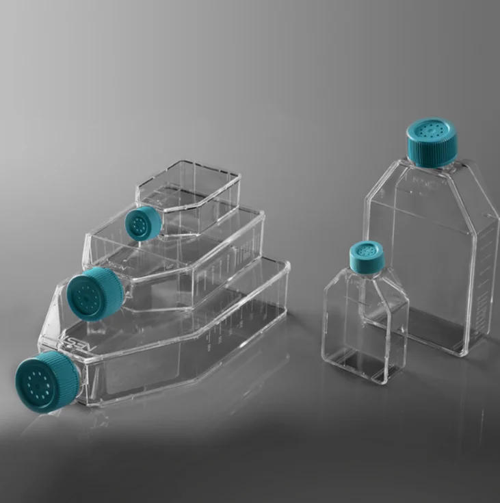 T25 одноразовая Стерильная игла для лабораторного использования ткани культуры клетки обработанной TCT фляга с дышащей Кепки 1 мультфильм 5-7,5 мл 25cm2 50 мл AIK