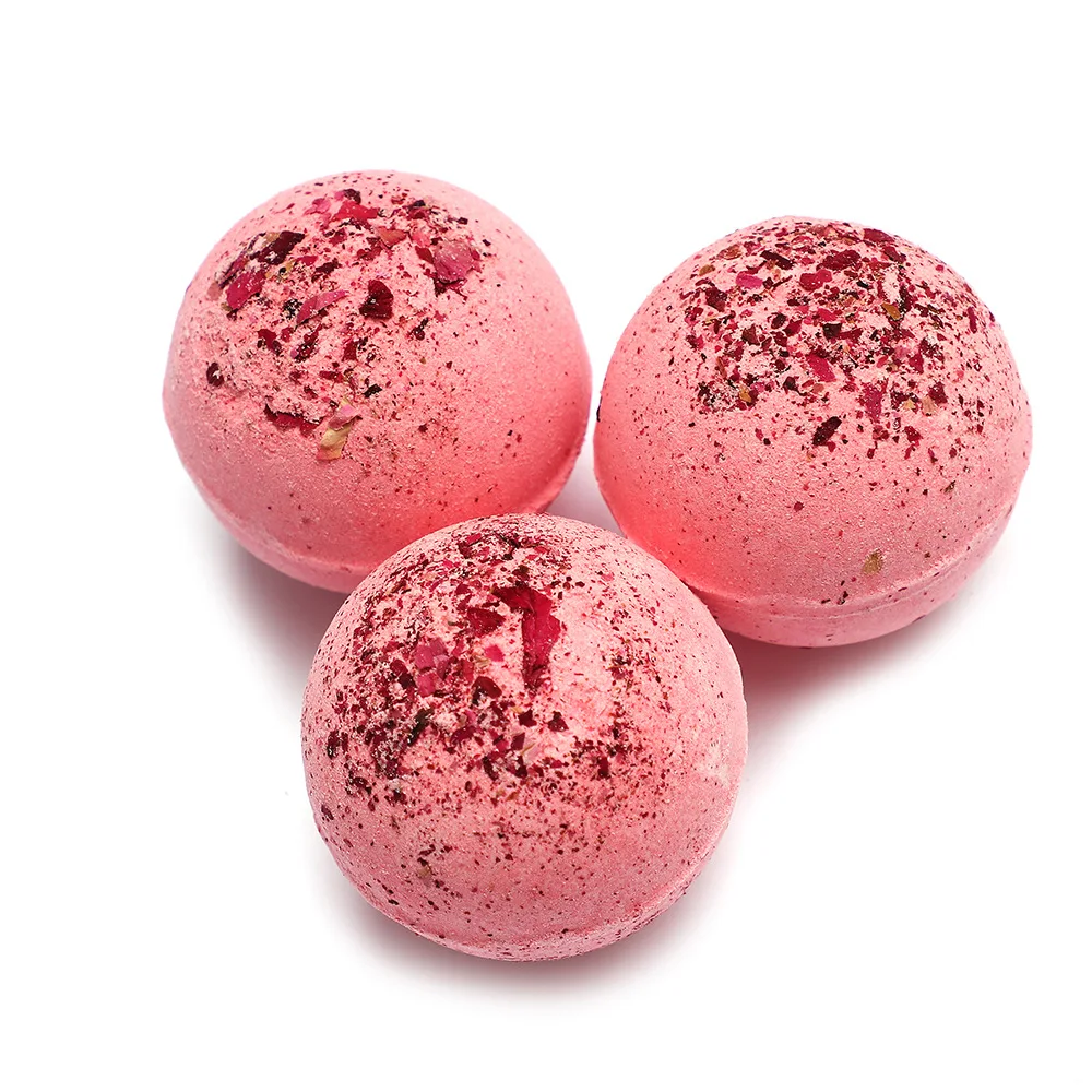 4pcs 100g Dried Flower Blast Bath Salt Ball Essential Oil Star Luxury Christmas