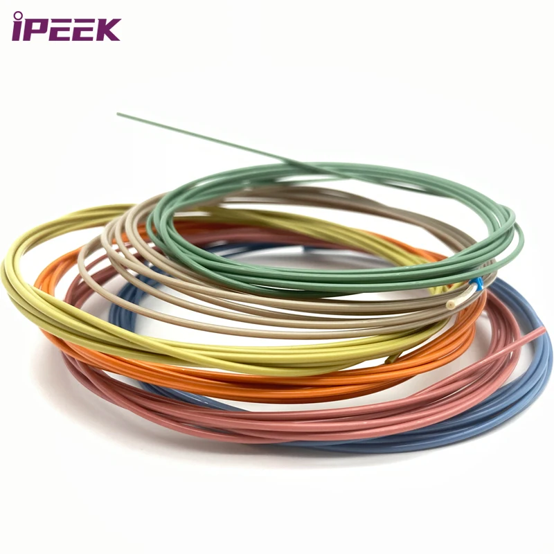 iPEEK Custom 1.58mm x0.1mm 0.13mm 0.18mm 0.25mm  0.35mm liquid transfer Medical Peek Tube 1/16 Peek Capillary Tubing For HPLC