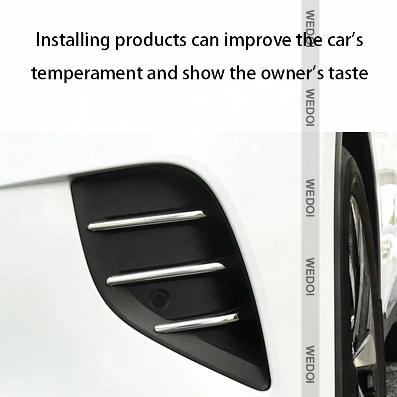 Front Fog Light Trim For VW ID.4 Crozz Fog Frame Cover Car Accessories For Volkswagen ID.4 Crozz 2022