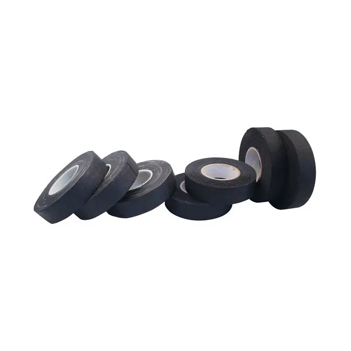 High adhesive Acetate PET Polyester cloth cotton insulation Fabric fiber tape for Automobile wire