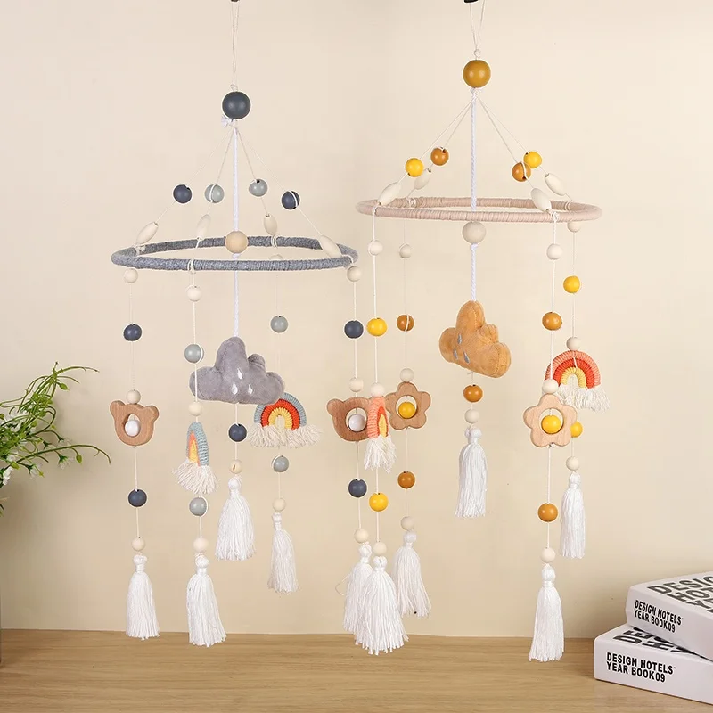 Wholesale Home Hanging Decoration Nordic Cartoon Animal Room Bed Bell Hanging Decoration Baby Bed Wind Bell