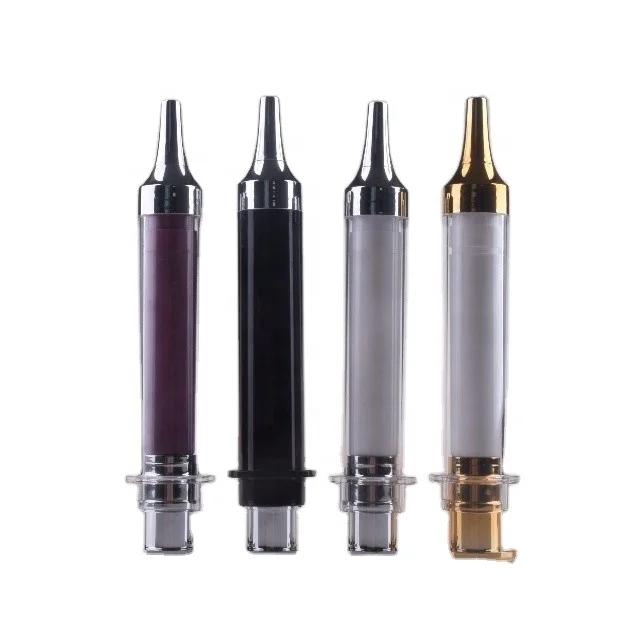 15ml Silver Cosmetic Airless Syringe Injection Plastic Bottle For Eye Cream And Serum With Capacity