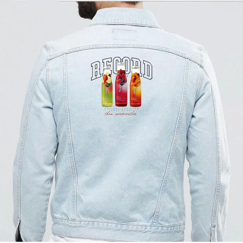 New Design Heat-sensitive Bottle Patches DIY Thermo Stickers on Clothes Iron on Transfers for Clothing