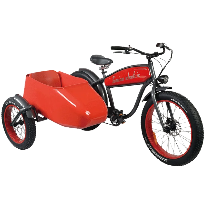 Simino Harley Electric Bicycle fat tire ebike with pedal for adult city scooter vintage electric e cycle display racks