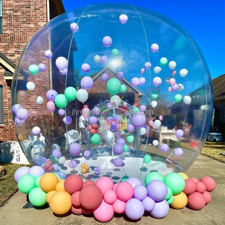 Air blower Inflatable Bubble Tent channel PVC Globe Clear Transparent Igloo Dome Tent Camping Event Wedding Party