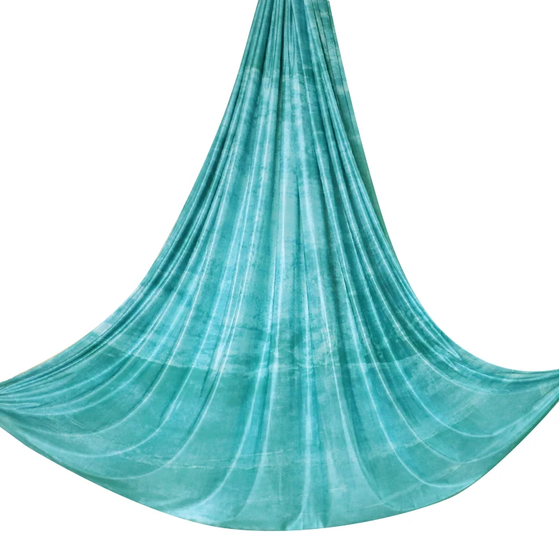 47 kinds Rainbow color 5m High Strength anti-gravity yoga hammock aerial silks yoga swing Premium Aerial Yoga Swings Fabric