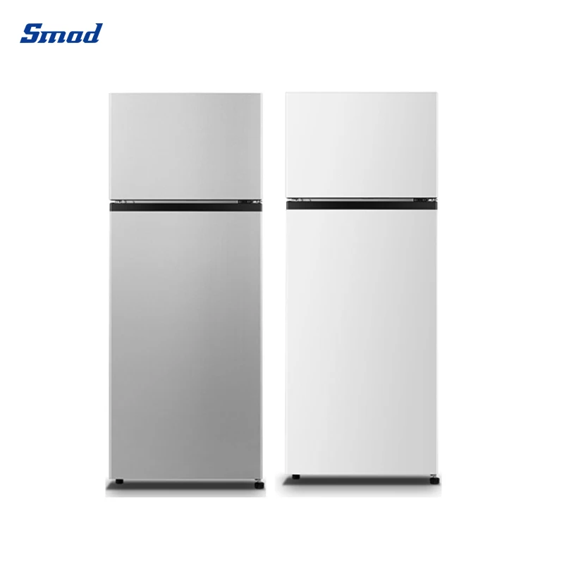 Smad 205L Mini Dorm Apartment Double Door Top Freezer Refrigerators Fridges