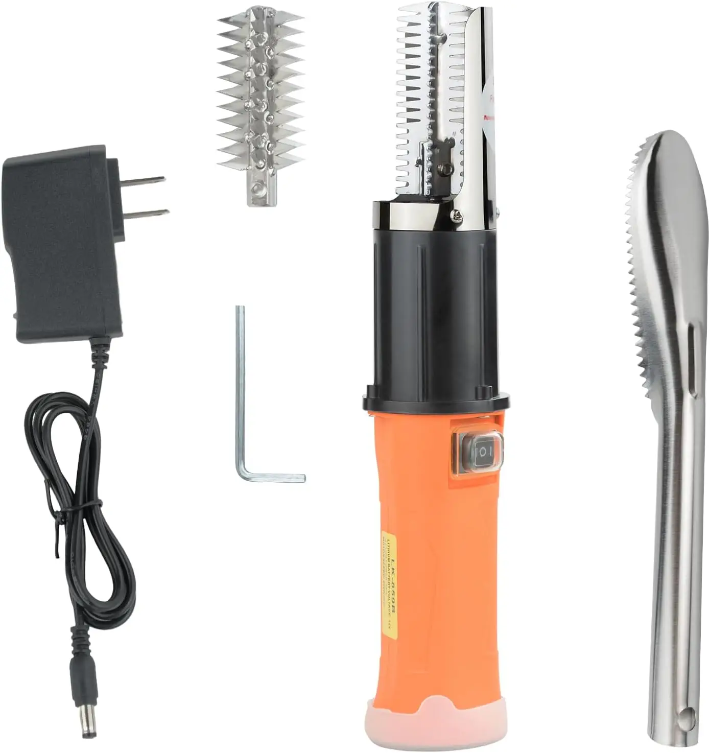 Rechargeable electric fish scaler