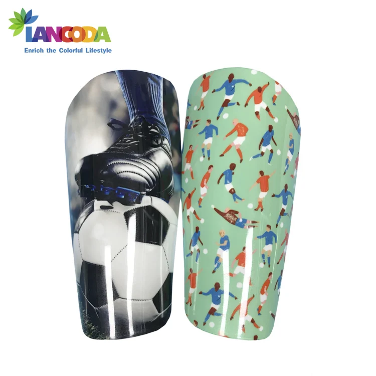 Large Size Customized Sublimation Printing Shin Pads Leg Guards by 3D Vacuum Machine