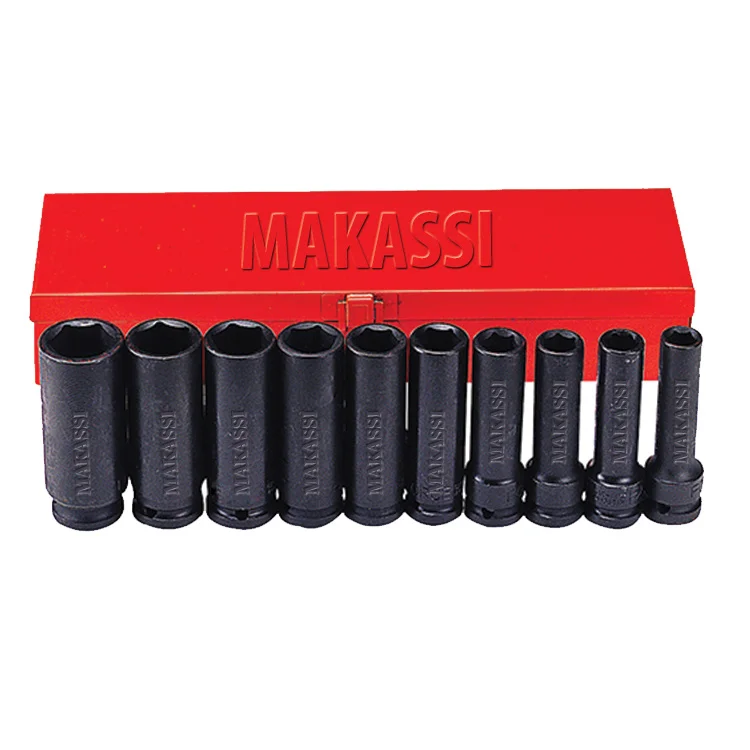 Made China 10 Pcs 1/2 DR Deep Impact Socket Set Tools Set Impact Hand Tools Socket