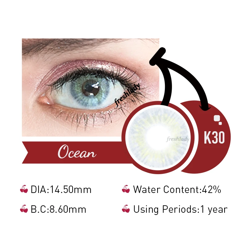 Lentes de contacto con aumento rinnegan contact lens box