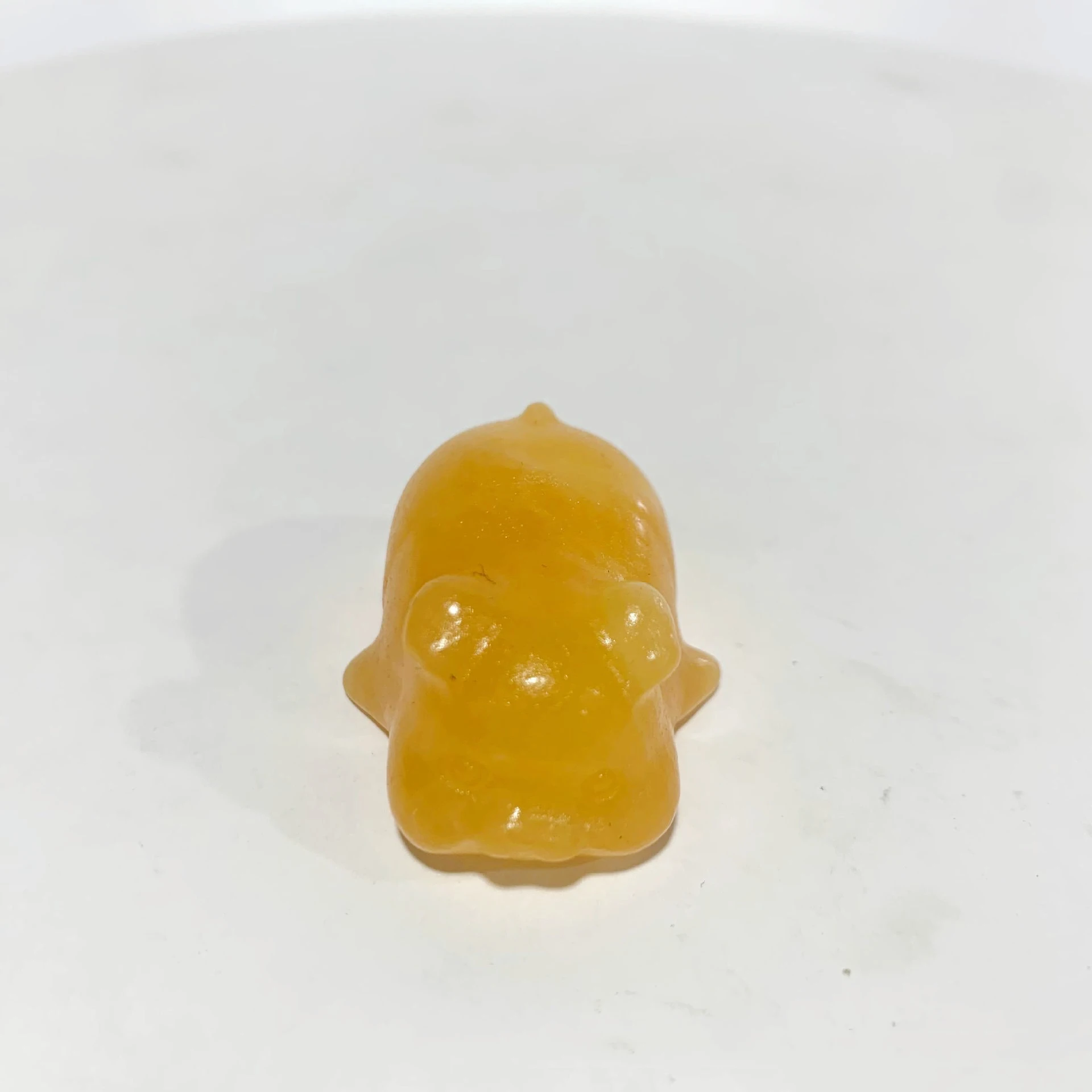 Natural Hand Carving Crystal Pig Statues Labradorite Lie Prone Pig