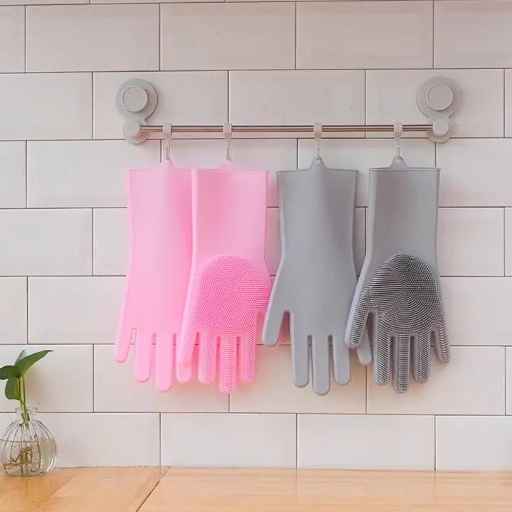 Eco Friendly Silicone Dishwashing Gloves, Hot Selling Kitchen Dish Washing Glove
