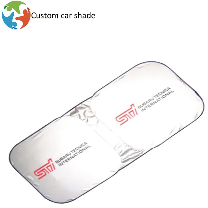 Nylon material car windshield sunshade custom logo printable car window sunshade